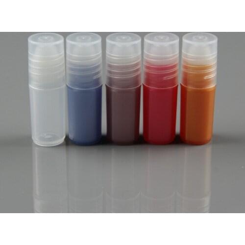 3ML Roll on Bottles for Essential Oils Empty Perfume PP Plastic DIY Lip Gloss Tube Containers