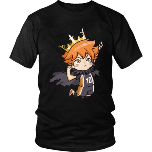Tvoe Haikyu Shoyo Hinata T Shirts Men Short Sleeve Cotton T-shirt Haikyuu Manga Anime Tees Top Streetwear Tshirts Gift