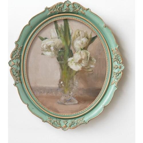 GY European round Frame Decorative Painting Living Room Restaurant Hallway Mural Modern Niche Art Hanging Painting