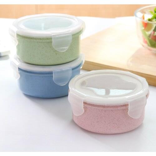 Refrigerator Fresh Box Plastic Mini Food Kitchen Circular Sealed Lunch Box