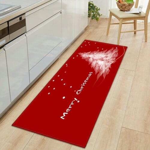 Christmas Carpet Mat In The Corridor On The Floor Home Decorations Rug For The Hallway Doormat Entrance Door Bath Mat Antiskid