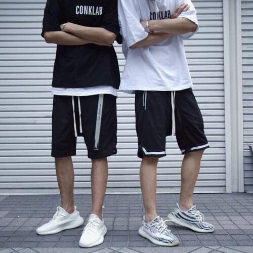 Summer Tide Brand V2 Double-sided Wear Mesh Quick-drying Streamers Sports Shorts Mens Basketball Knee Length Pants