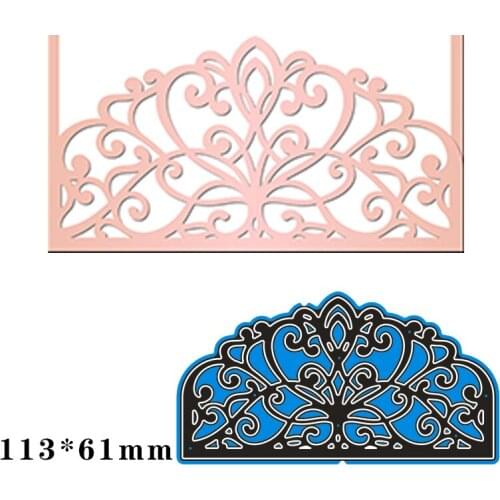 Metal Cutting Dies Lace Figure For Card DIY Scrapbooking Stencil Paper Craft Album template Dies 113*61mm