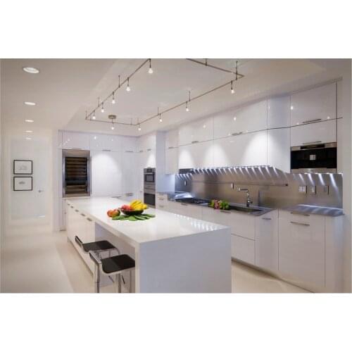 2015 sales kitchen furniture white lacquer modular kitchen cabinets customised white kitchen unit