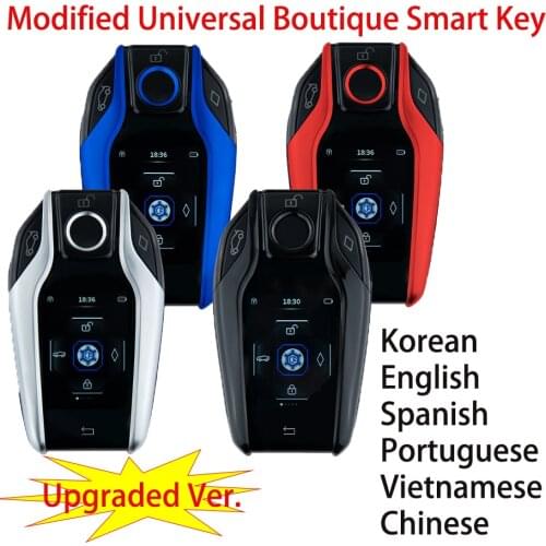 New LCD Screen Modified Universal Boutique Smart Car Key For BMW For Benz For Audi For Lexus Spanish Korean English Portuguese