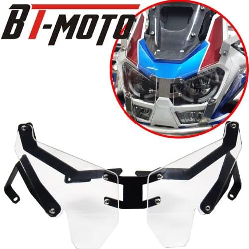 Fit For CRF1100L Africa Twin Adventure Sports 2019 2020 2021 Transparent Headlight Guard Acrylic Clear Front Lighting Protector