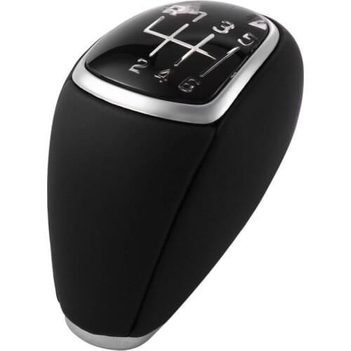 6 Speed Car Manual Leather Gear Shift Knob Shifter Head for Hyundai Santa Fe DM 2012-2016 437112W200