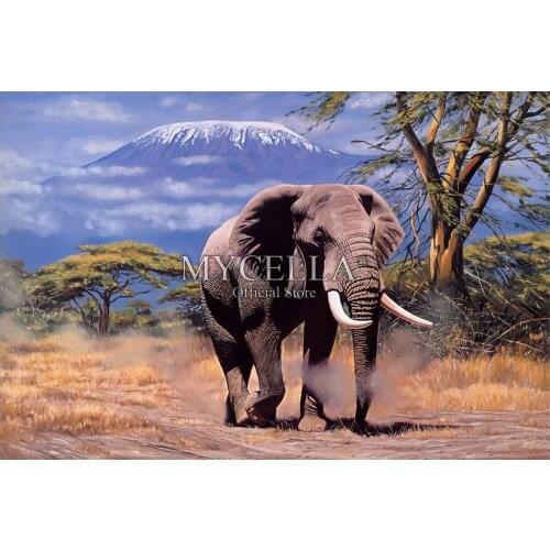 Elephant Full Diamond Embroidery 5D DIY Diamond Painting Mosaic Cross Stitch animals Art Needlework Crafts Home Decor Rhinestone