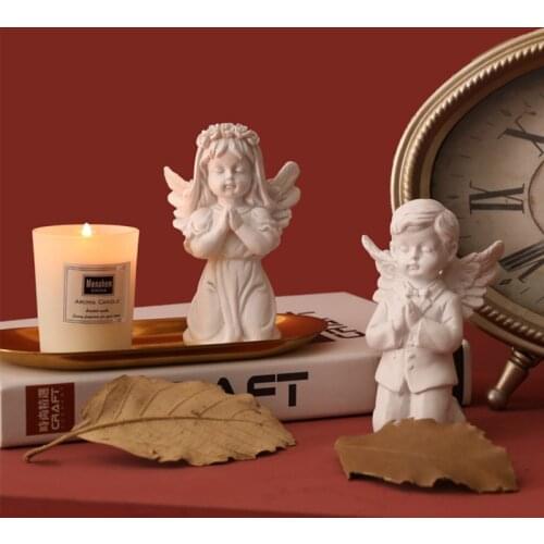 Angel Statue Praying Desktop Ornaments Creative Decor for Home Indoor Desktop Decoration Art Crafts Living Room Item