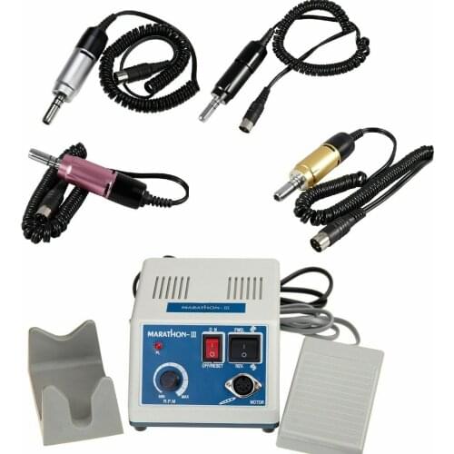 Dental Lab Marathon Electric Micromotore 35K RPM Polisher Color Motor Handpiece Multipurpose Micromotor Set