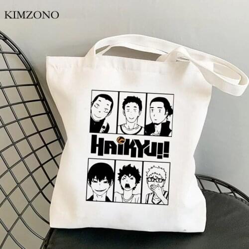 Haikyuu shopping bag shopping bolso grocery bolsa tote shopper bag shoping tote sac cabas sacola sacolas