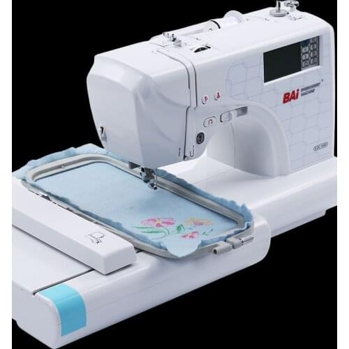 BAI Embroidery machine for housewives, portable and easy to operate, multi-language and multi-pattern
