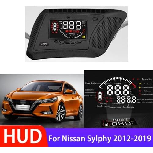 High Quality Car Electronic Accessories Head Up Display HUD For Nissan Sylphy 2012-2019 HUD Head Up Display Digital Speedometer