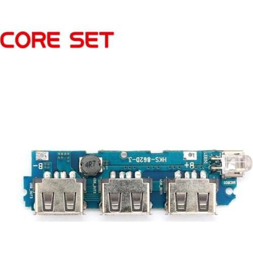 3 USB Output 3V to 5V 2A Lithium Battery Charging Board Mobile With LED Power Bank Charger Controlle Step Up Boost Power Module