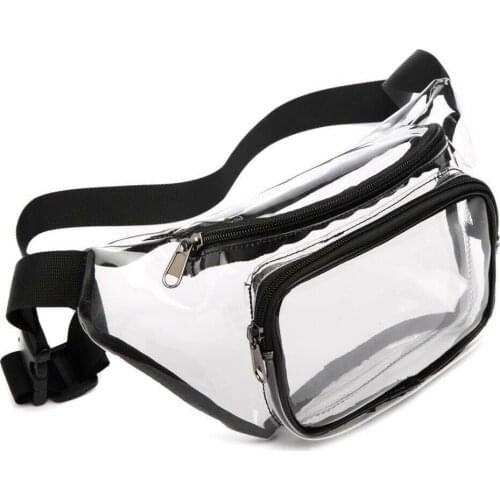 Woman Fanny Pack Transparent Clear Jelly Messenger Bag Waist Fanny Pack Belt Bag Chest Bag