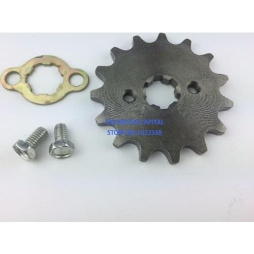 520 10t 11T 12T 13T 14T 15T 16T 17T 18T 19T 20T Tooth 20mm ID Front Engine Sprocket fit Pit Bike ATV Motorcycle part