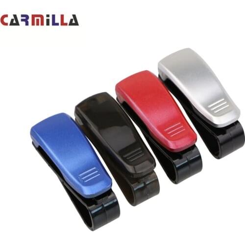 1Pc Hot Sale Auto Fastener Clip Car Sun Visor Glasses Sunglasses Folder Ticket Receipt Card Clip Storage Holder Accessorie