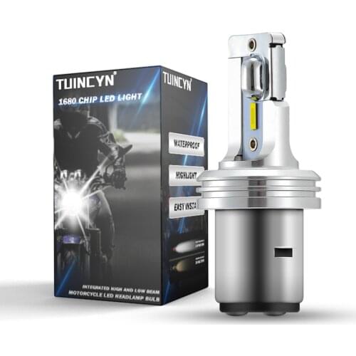 1pcs BA20D H6 Headlight Bulb Hi/Lo Beam Super Bright Car Motorcycle Head Light Lamp CSP Chip Xenon White Plug and Play H4