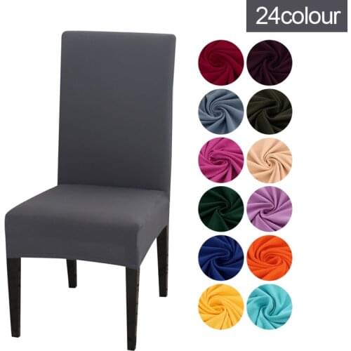 1PC Slipcover Removable Anti-dirty Seat Chair Cover Spandex Kitchen Cover for Banquet Wedding Dinner Restaurant housse de chaise