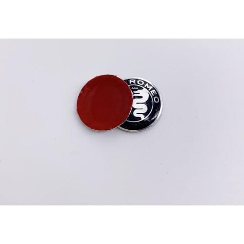 100pcs-200pcs 11/14/15mm Alfa Romeo Color red Aluminum Stickers Car Key Logo Emblem Badge Decals 3D Car Styling Auto Accessories
