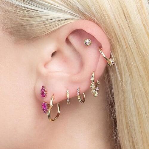 2021 new fashion Heart earring Dominated Women Jewelry Stylish Peach Heart Earring Silver color Ornaments Simple Hoop Earrings