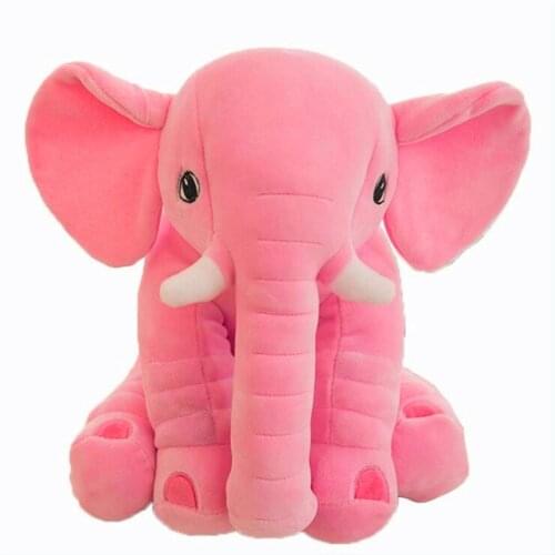 40cm/60cm cute elephant plush toy baby sleeping cushion cartoon animal plush toy soft pillow newborn doll childrens toy Christm