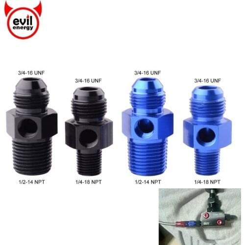 Evil energy AN8 Male to1/4"NPT 1/2"NPT Gauge Port Fuel Gauge Adapter Oil Cooler Adapter