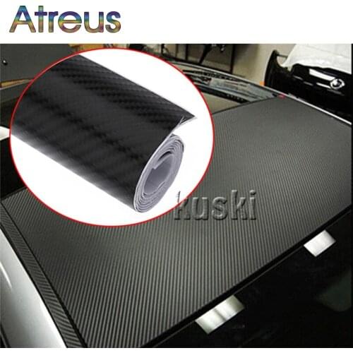 Atreus 30cmx127cm Carbon Fiber Car Styling Stickers For VW Polo Passat B7 B8 Golf 7 5 6 Mk4 Touran Bora T4 Skoda Octavia A5 A7 2