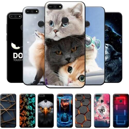 Honor 7C RU Case For Huawei Honor 7C RU Silicone Protective Back Cover Case on Honor 7C RU Soft TPU Phone Bags on Honor7CRU 5.7"