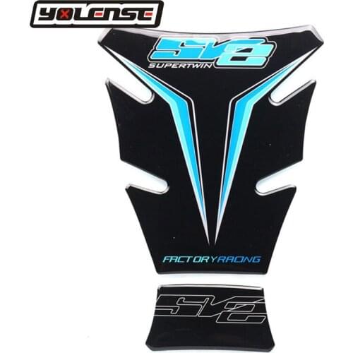 For SUZUKI SV650 SV650S SV1000 SV1000S 2003-2013 2012 2011 2010 2009 2008 Motorcycle 3D Fuel Tank Pad Protective Stickers Decals