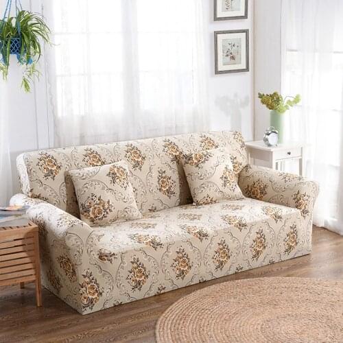 Elastic Sofa Cover for Living Room Sectional Couch Slipcovers Furniture Protector Sofa Cover Stretch Spandex 1/2/3/4 Seater