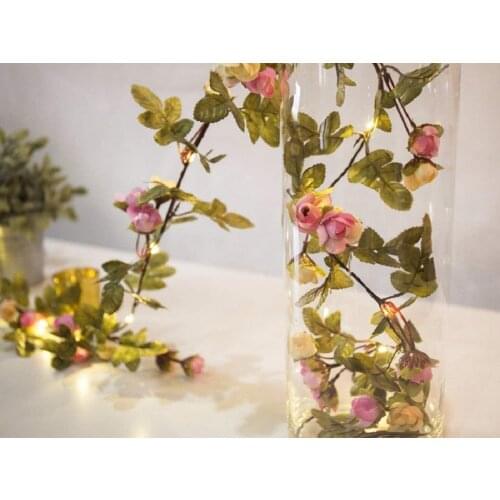 Halloween Leaf Garland 2M 20LEDs LED Fairy String Light Battery Powered For Outdoor Decoration Birthday Garden Patio Christmas