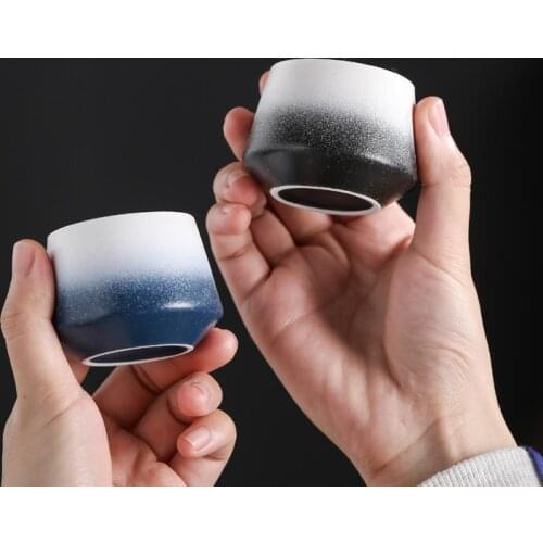 Simple Pin Ming Cup Ceramic Teacups Chinese Kung Fu Tea Cup Drinkware Small Porcelain Tea Bowl Teacup Tea Accessories