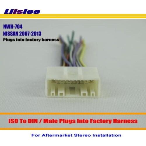 Liislee Car Stereo Radio ISO Wiring Harness Connector Cable For NISSAN Juke/Murano NV2500/NV3500/Installation Kits
