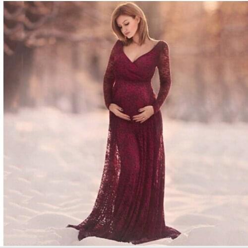 Little maven Lace Maternity Dresses