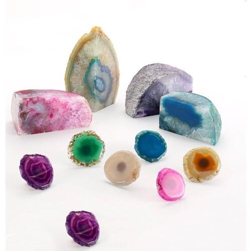 Furniture handle wardrobe cabinet door drawer handle personality creative color agate bedside table with single hole handle