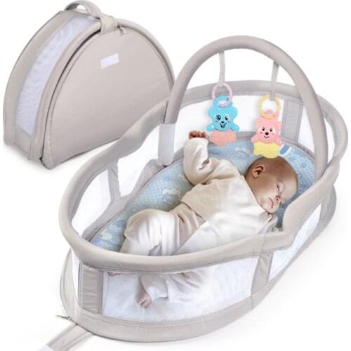 Newborn Baby Bed Multifunctional Backpack Sleeping Basket Infant Crib Bionic Mattress Born Gift Box Baby Bed Folding Tour Abroad