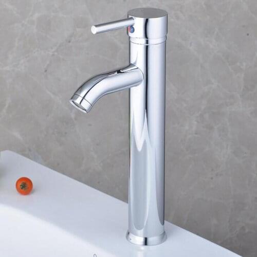 Fashion copper sink basin faucet chrome plated, Bathroom water basin faucet mixer, Brass kitchen dish basin faucet single hole