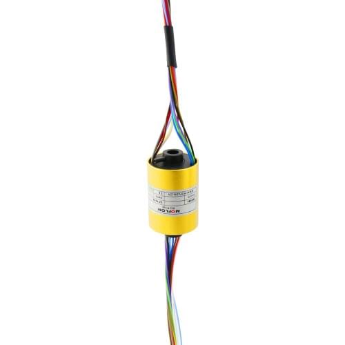 MOFLON through bore slipring slip ring with hole hole Diameter12.7mmxOD56mm 18 wires 10A electric Slip Ring MT1256