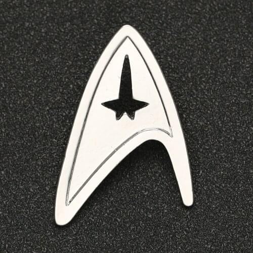 Star Trek Brooch Pin TMP The Motion Picture Admiral Command Badge Silver Color Fashion New Hot Movie Jewelry Men Women Wholesale