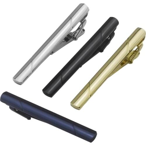 4 Pieces Formal Mens Metal Fashion Simple Necktie Tie Pin Bar Clasp Clips