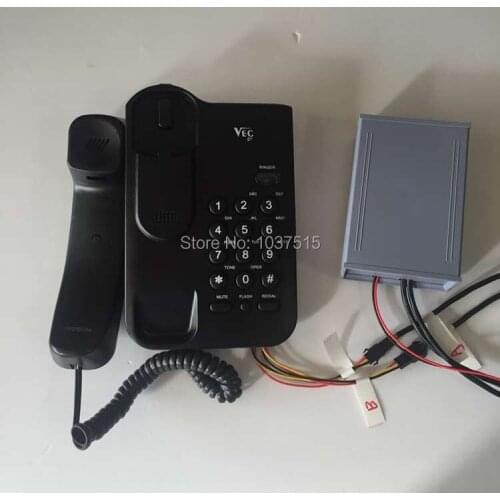New live room escape russian room escape game prop TAKAGISM game Horrible phone call dial right password open EM lock phone prop