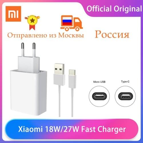 Original Xiaomi Super Fast Charger 27W QC 4.0 Power Adapter Type C Cable For Mi 9 10 Pro 9T CC9 Redmi Note 7 8 Pro K20 pro