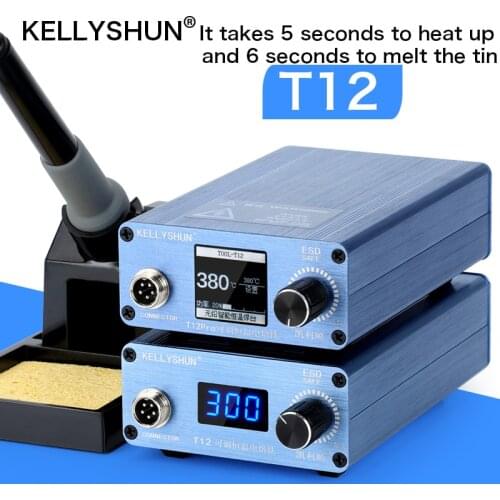 Kellyshun T12Pro Soldering Station Constant Temperature Adjustable Soldering Iron Mobile Phone Repair