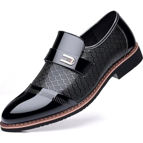 PHLIYXUAN Mens Leather Shoes