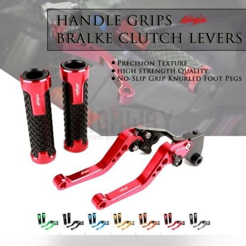 Brake Lever Handlebar Grips Grip CNC Aluminum Short Adjustable Brake Clutch levers For KAWASAKI NINJA 650 ER6N ER6F 2006-2008
