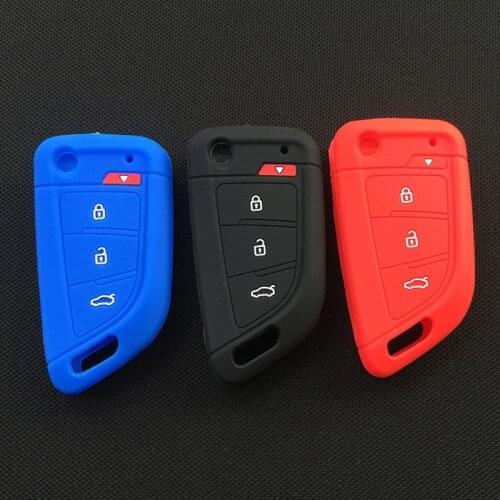 Silicone car key cover case for XKKF20EN 3+1/4 Buttons Folding Flip Remote Xhorse VVDI Remote Wire Remote Key