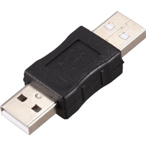 SODIAL(R) USB A Male to Male Connector Adapter Black