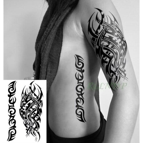 Waterproof Temporary Tattoo Sticker Tribal totem old school fake tatto flash tatoo tatouage Stickers hand arm for girl women men