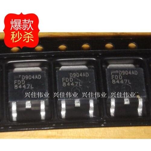 10PCS New original authentic FDD8447L 8447L TO252 LCD common high-voltage MOS tube
